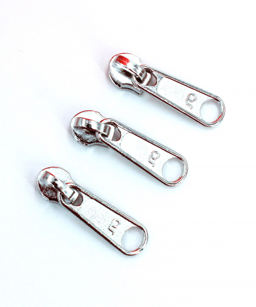 Endlosreißverschluss metallisiert pink/ silber (1m)